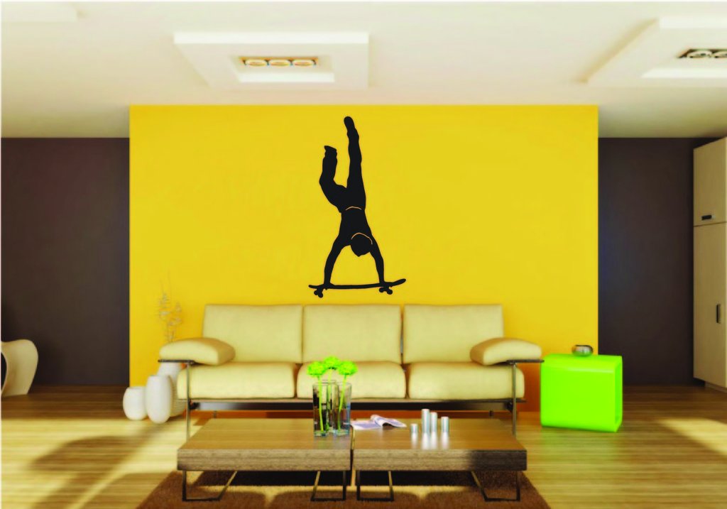 Picniva Skateboard Style 3 Removable Vinyl Wall Decal