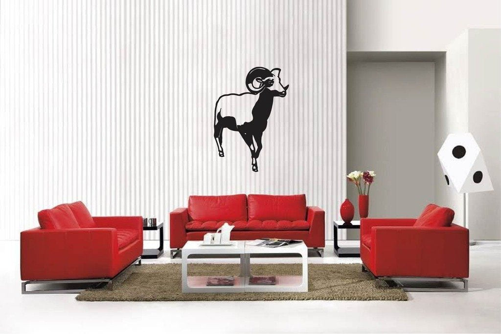 Picniva Ram Style 10 Removable Vinyl Wall Decal, 22 x 30.8 in