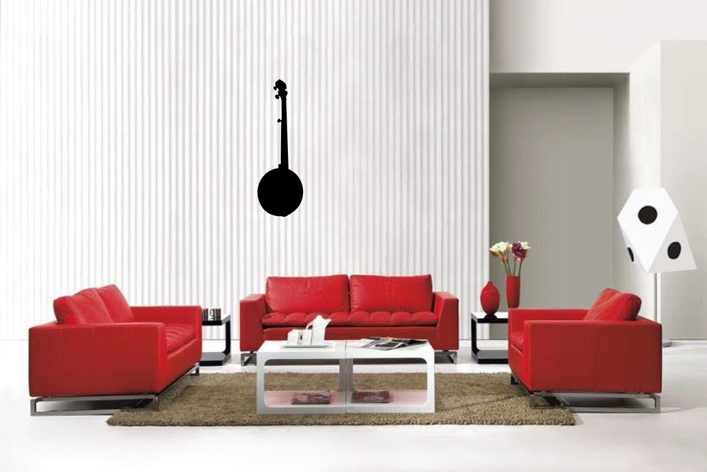 Picniva Matte Black banjol Style 1a Vinyl Wall Decal Home Decor