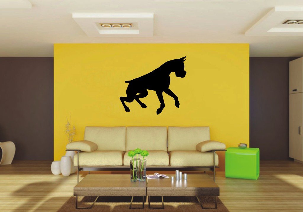 Picniva 22x19.26 Boxer Style 32 Vinyl Wall Decal Dog Breed