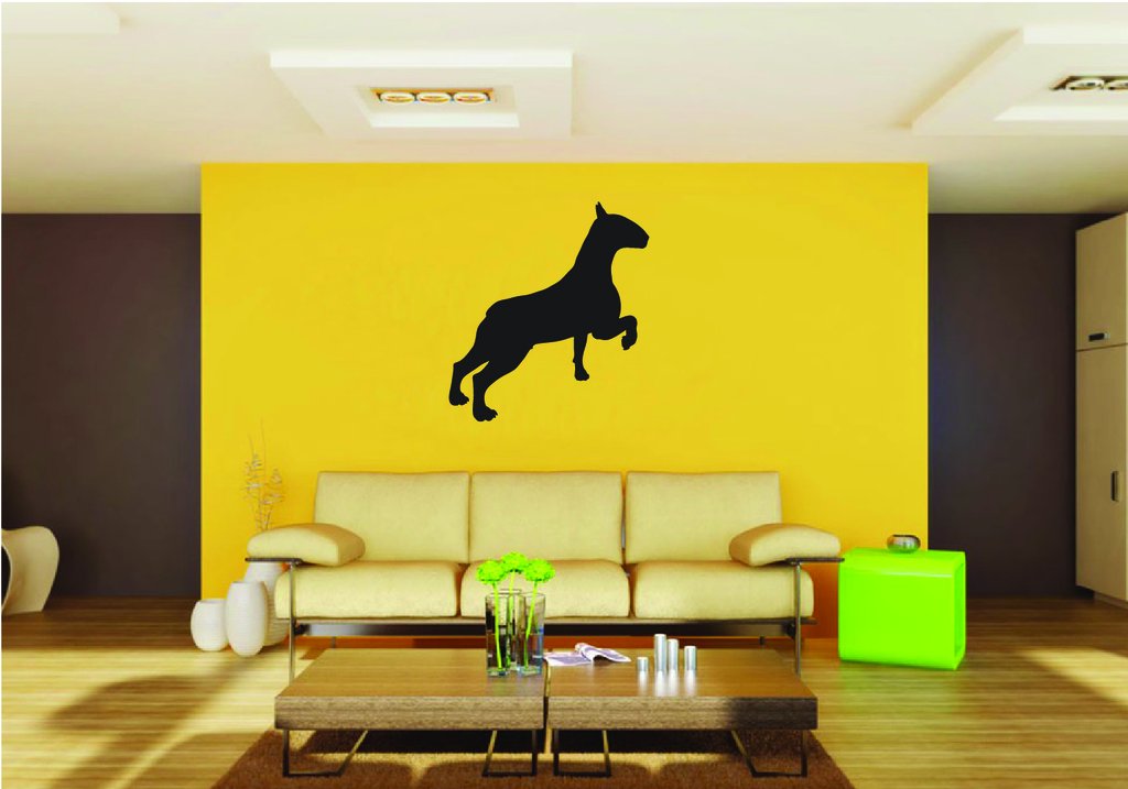 Picniva Bull Terrier Dog Style 23 Removable Vinyl Wall Decal