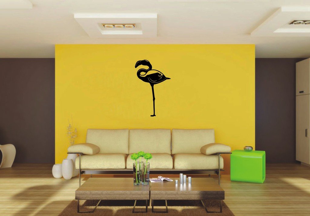 Picniva Flamingo Sty3 Vinyl Wall Decal, Approx 22 x 35.03 in, Waterproof