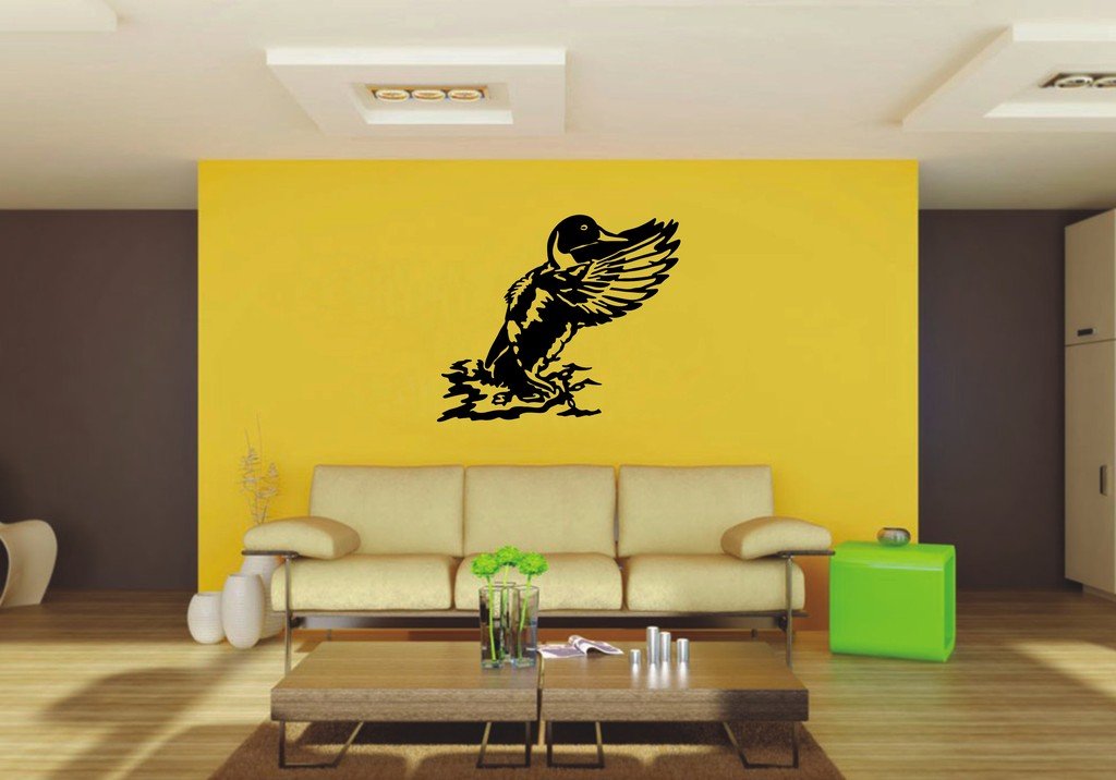 Picniva Duck Sty1 Vinyl Wall Decal, Approx 22 x 18.71 in, Waterproof