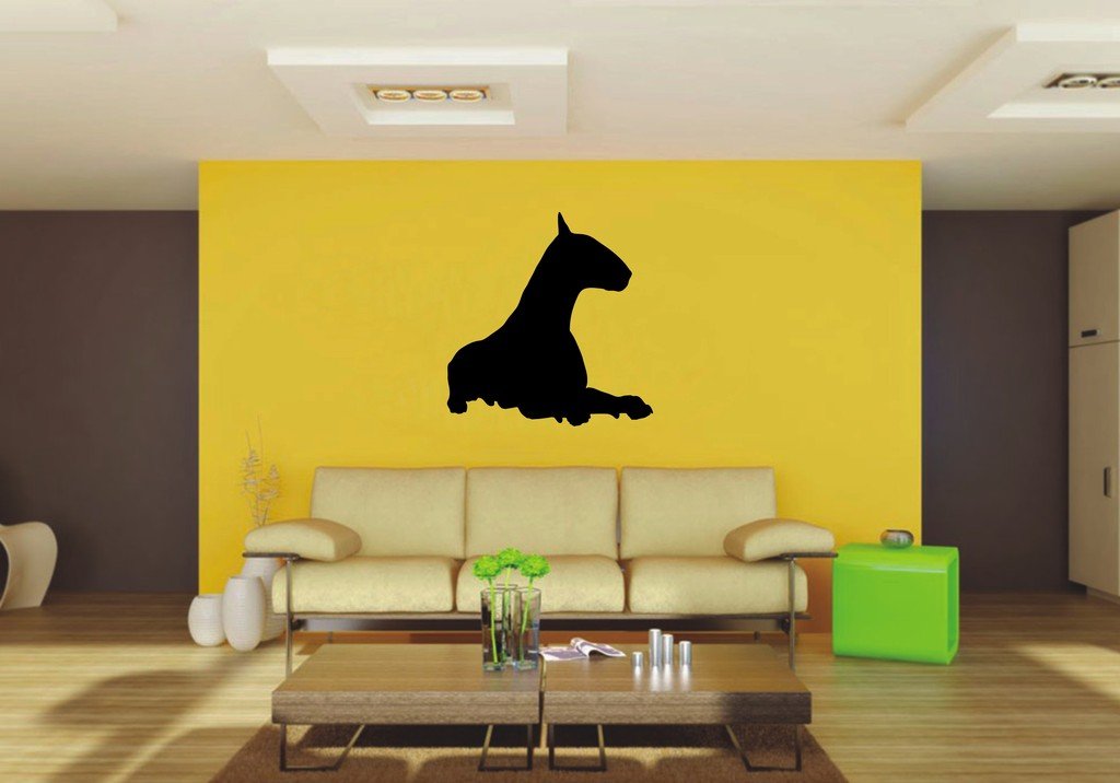Picniva 22x22.91 Bull Terrier Style 21 Vinyl Wall Decal Dog Breed