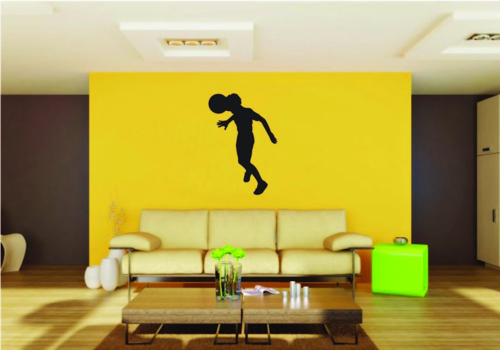 Picniva Soccer Boy Style 18a Removable Vinyl Wall Decal