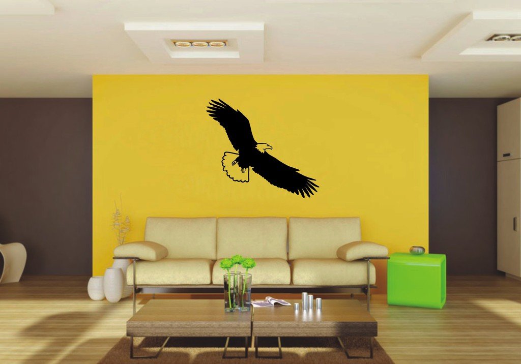 Picniva Eagle Sty27 Vinyl Wall Decal, Approx 22 x 19.33 in, Home Decor
