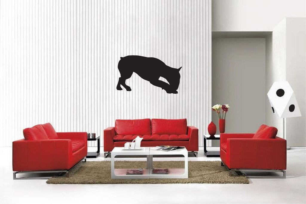 Picniva Matte Black Bull Terrier Style 20 Vinyl Wall Decal Canine Decor