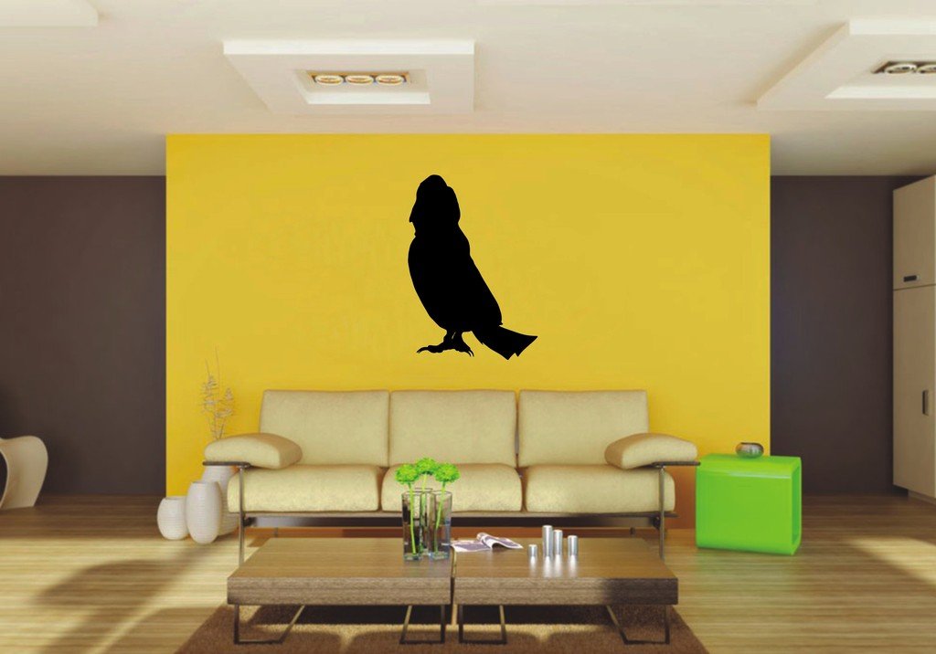 Picniva Screech Owl Sty1 Vinyl Wall Decal, Approx 22 x 31.45 in, Removable