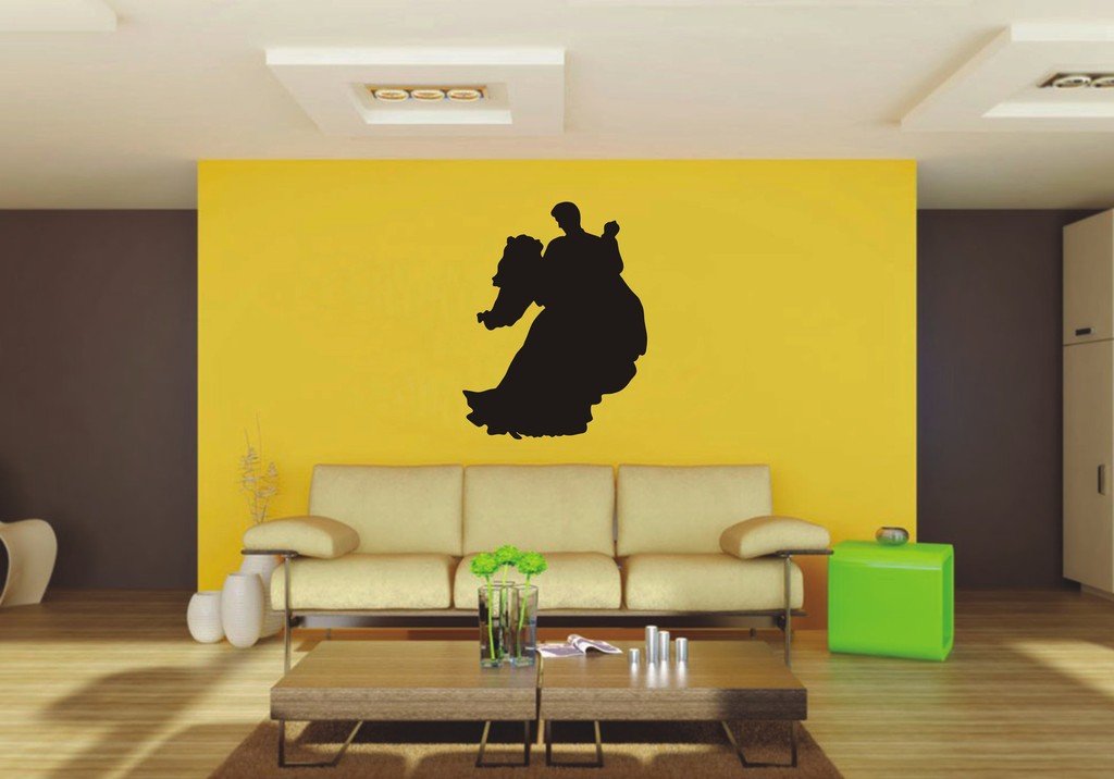 Picniva Wedding Sty2a Vinyl Wall Decal, Approx 22 x 28.31 in, Removable