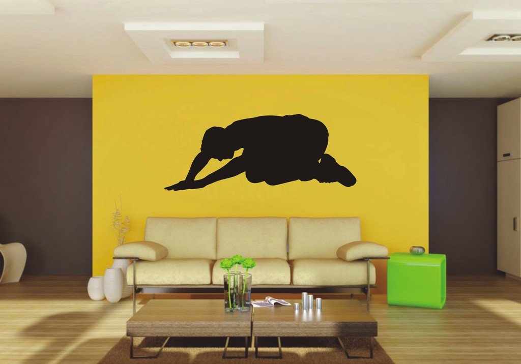 Picniva Man Sty1 Vinyl Wall Decal, Approx 22 x 8.81 in, Removable