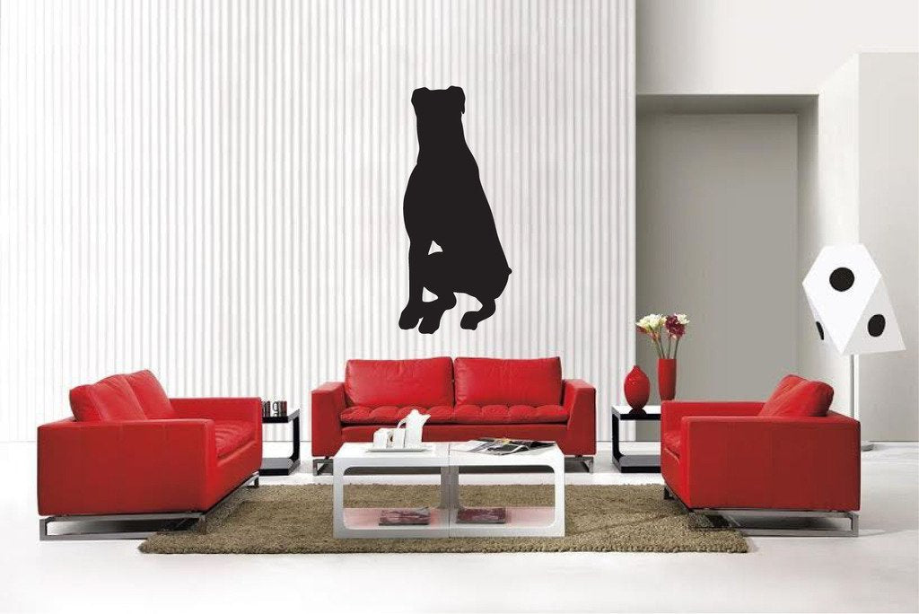 Picniva Rottweiler Style 14A Removable Vinyl Wall Decal, 22 x 39.6 in