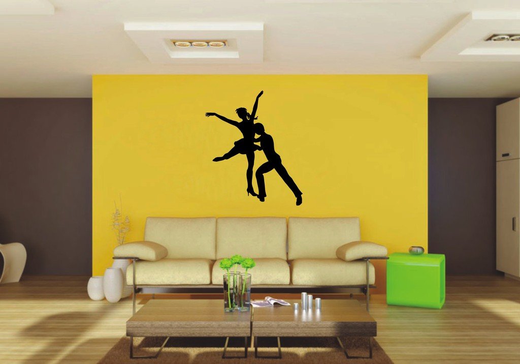 Picniva 22x25.93 Dancing Style 55 Vinyl Wall Decal Dance Silhouette