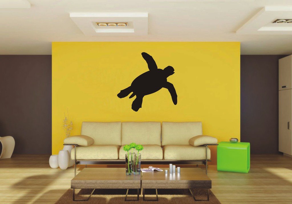 Picniva Sea Turtle Sty2 Vinyl Wall Decal, Approx 22 x 21.71 in, Removable
