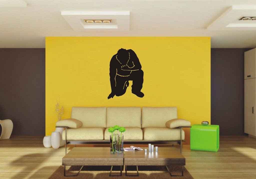 Picniva Man Sty18 Vinyl Wall Decal, Approx 22 x 30.81 in, Removable