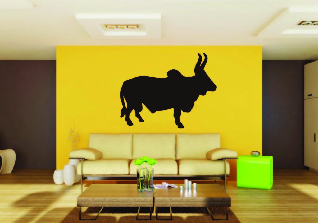 Picniva Cattle Sty12 Vinyl Wall Decal, Approx 22 x 17.6 in, Removable