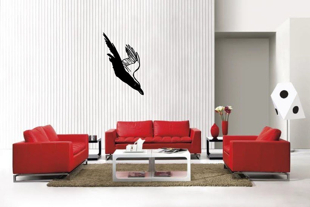 Picniva Crow Style9 Decal Sticker for Truck Notebook