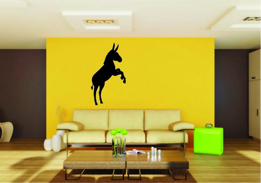 Picniva Donkey Sty14 Vinyl Wall Decal, Approx 22 x 38.78 in, Removable