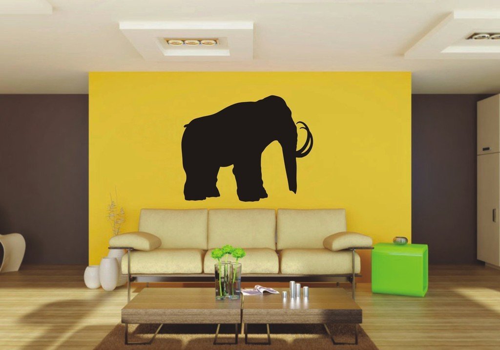Picniva Mammoth Sty1 Vinyl Wall Decal, Approx 22 x 17.77 in, Removable