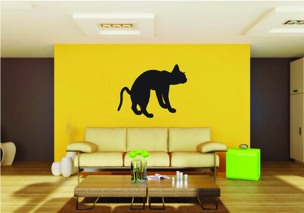 Picniva Siamese Cat Style 2 Removable Vinyl Wall Decal