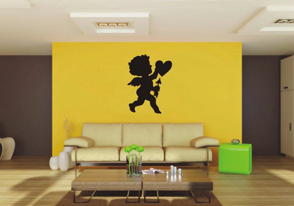 Picniva Cupid Sty13 Vinyl Wall Decal, Approx 22 x 29.24 in, Removable