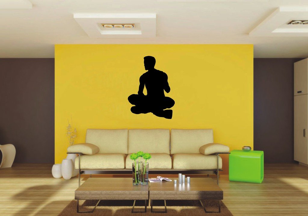 Picniva Sitting Style 8 Wall Decal Figure Silhouette Decor