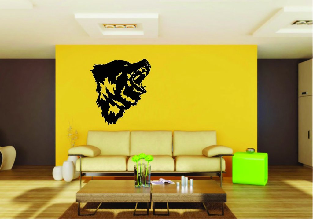 Picniva Bear Sty10 Vinyl Wall Decal, Approx 22 x 23.56 in, Removable