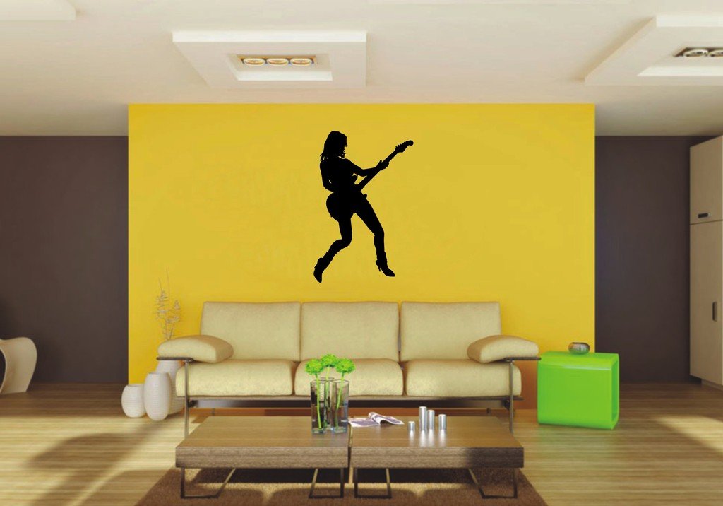 Picniva 22x31.59 Guitar Style 6 Vinyl Wall Decal Music Decor
