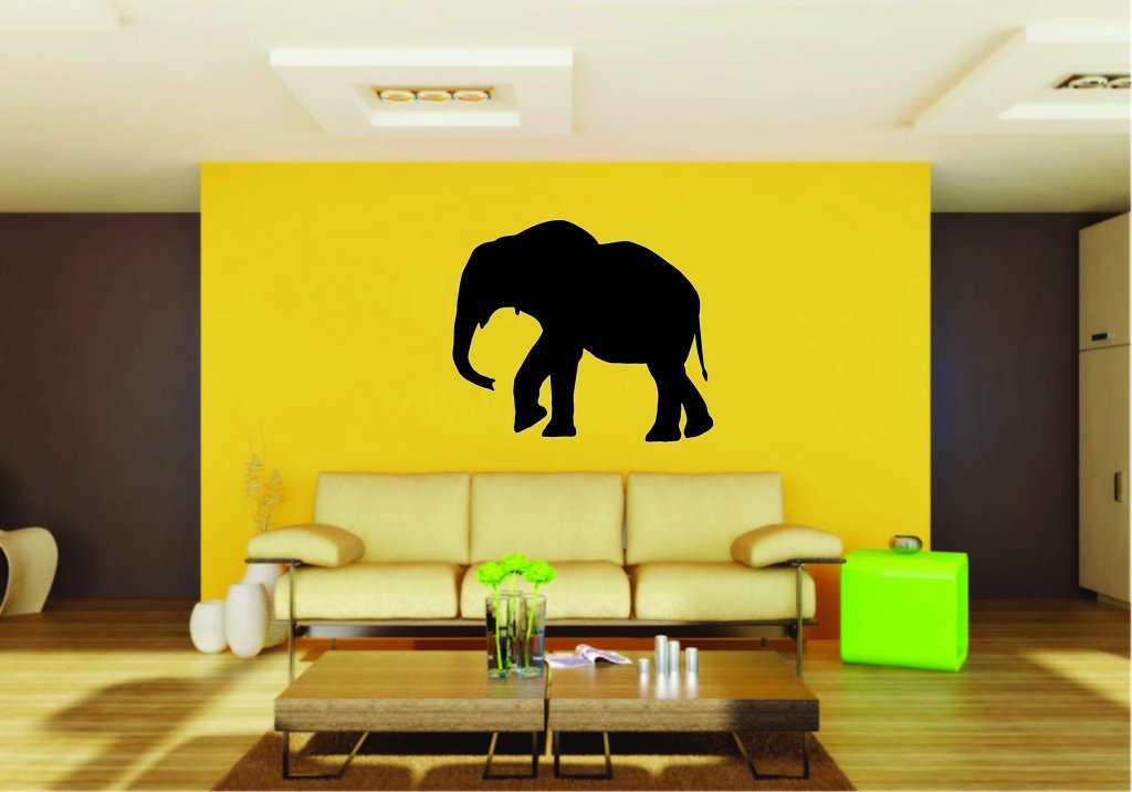 Picniva Elephant Baby Sty7 Vinyl Wall Decal, Approx 22 x 18.76 in