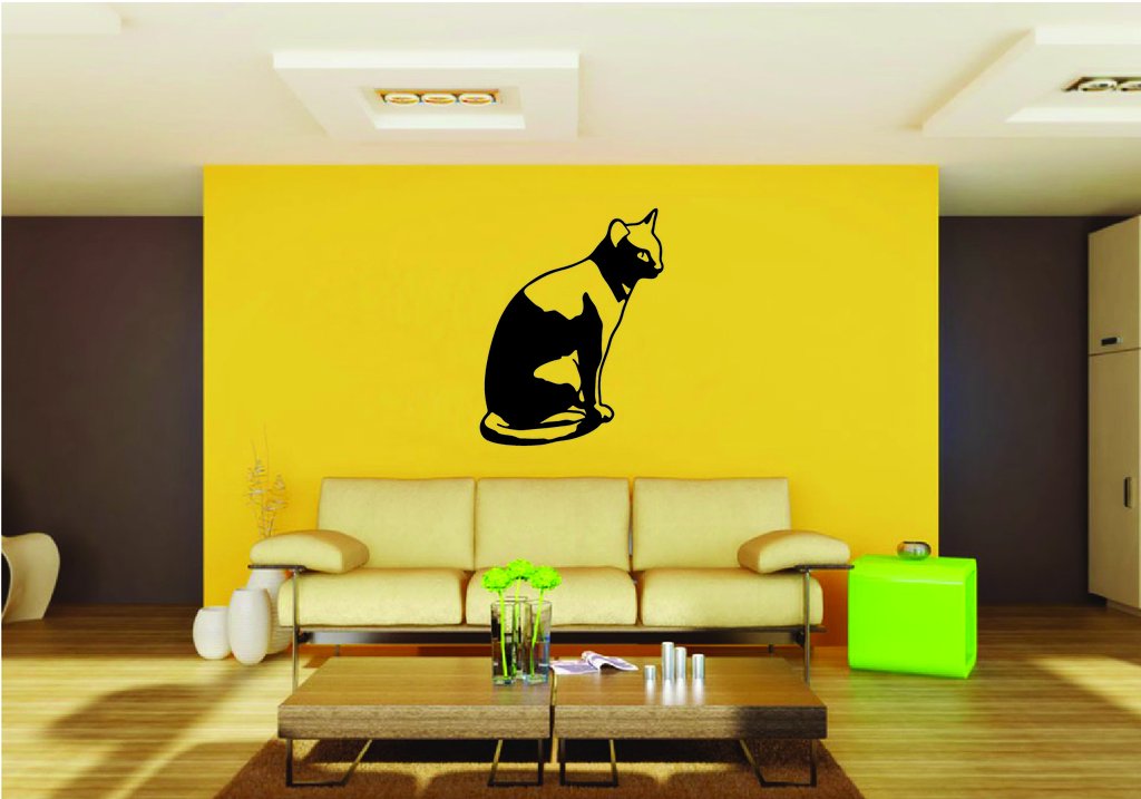 Picniva Cat Style 22 Removable Vinyl Wall Decal