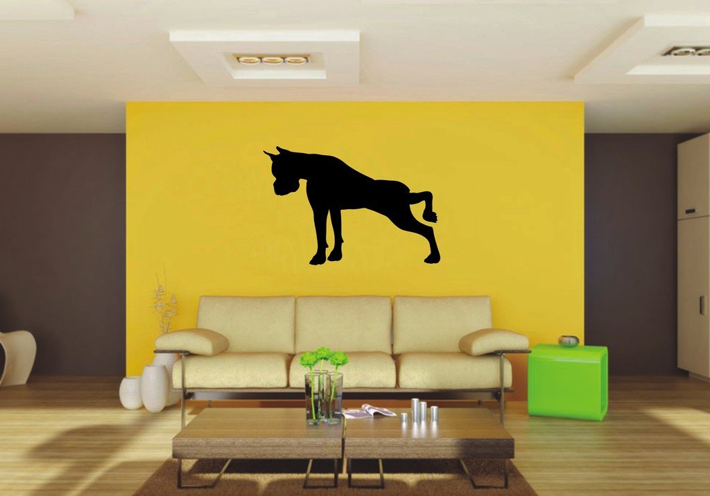 Picniva 22x14.79 Boxer Style 22 Vinyl Wall Decal Dog Breed