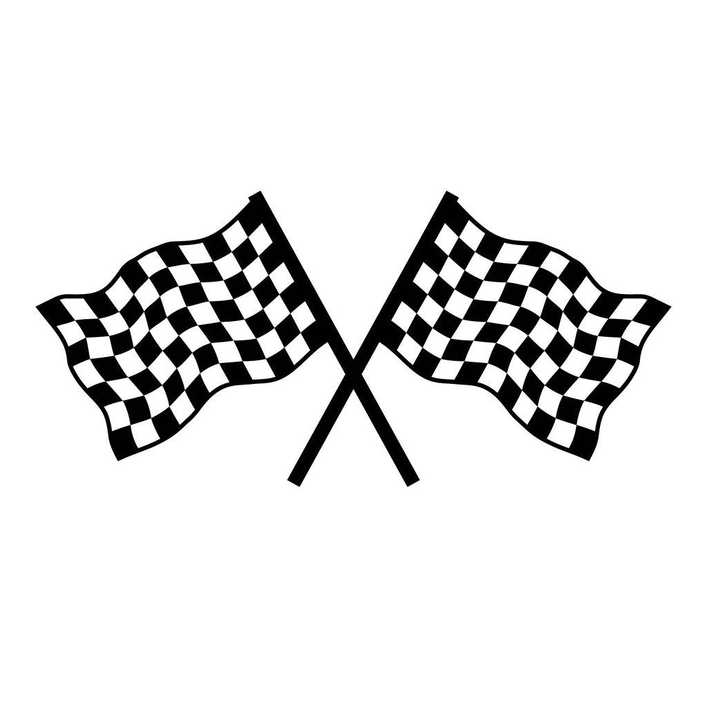 Picniva sty201 Racing Car Body Side Stripes Sticker Decal 2 Pcs