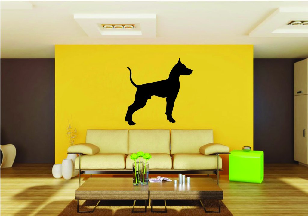Picniva Doberman Dog Style 30a Removable Vinyl Wall Decal