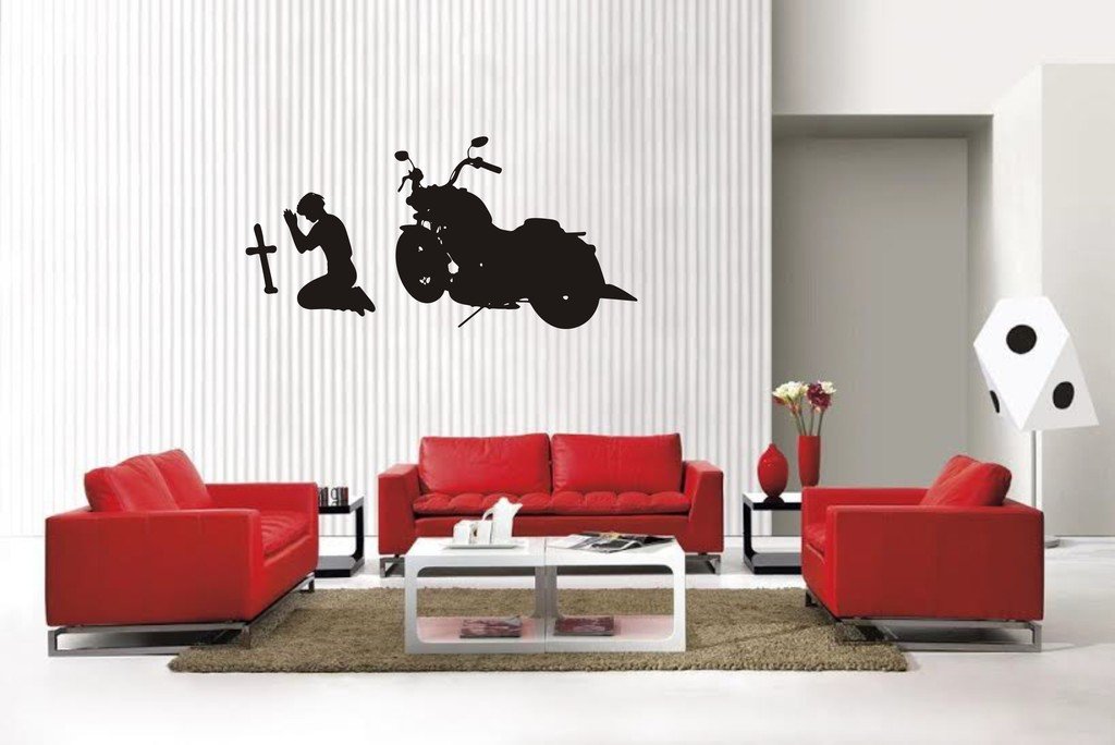 Picniva Motorcycle Style3 Wall Decal Removable Home Decor