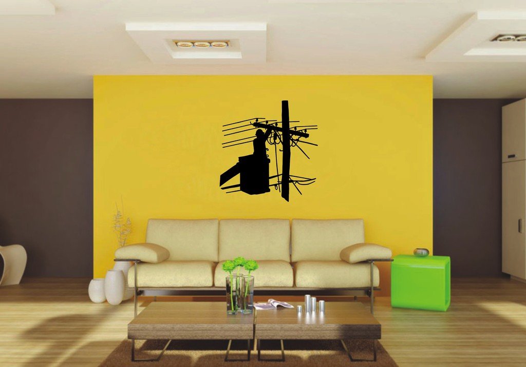 Picniva 22x22.78 Lineman Style 3 Vinyl Wall Decal Trade