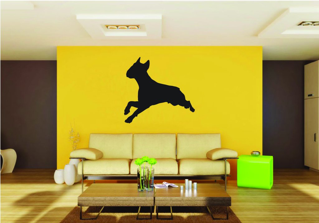 Picniva Bull Terrier Dog Style 27 Removable Vinyl Wall Decal