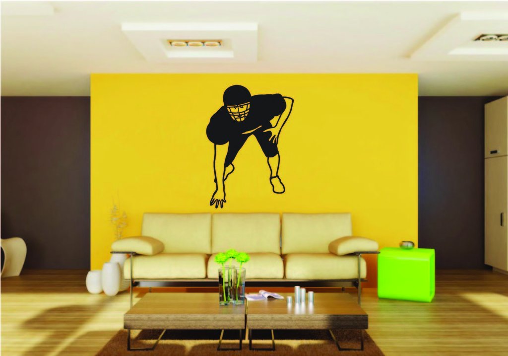 Picniva Football Style 14 Removable Vinyl Wall Decal