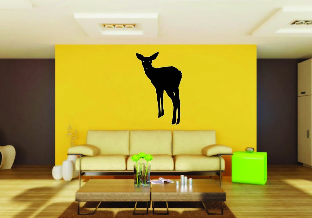 Picniva Deer Doe Style 5 Removable Vinyl Wall Decal