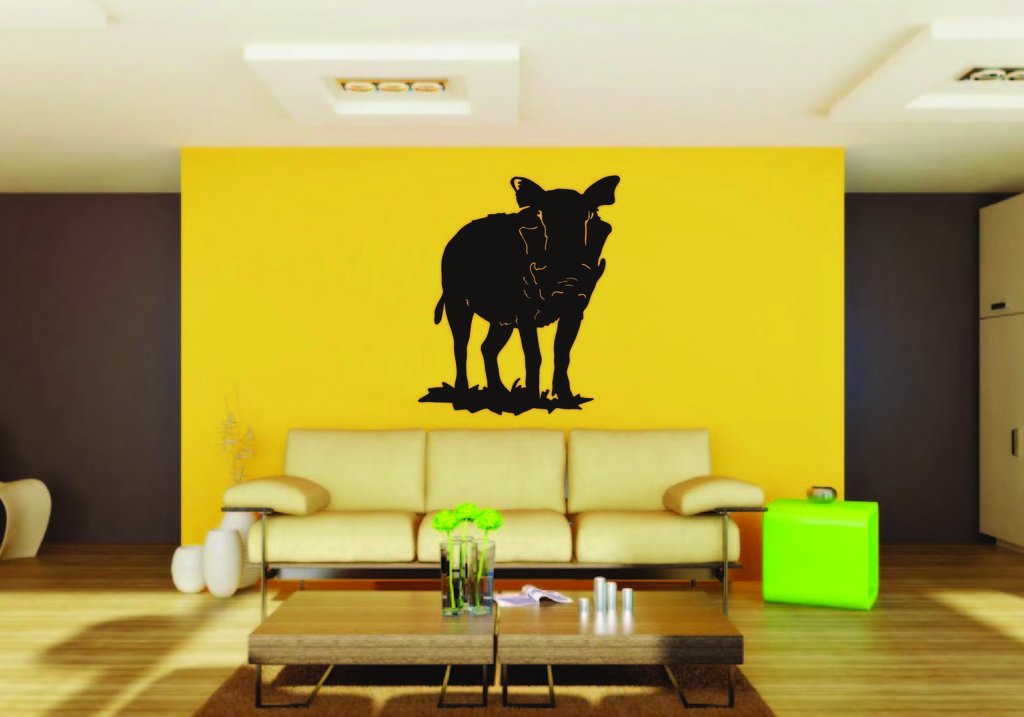 Picniva Boar Sty5 Vinyl Wall Decal, Approx 22 x 26.4 in, Removable