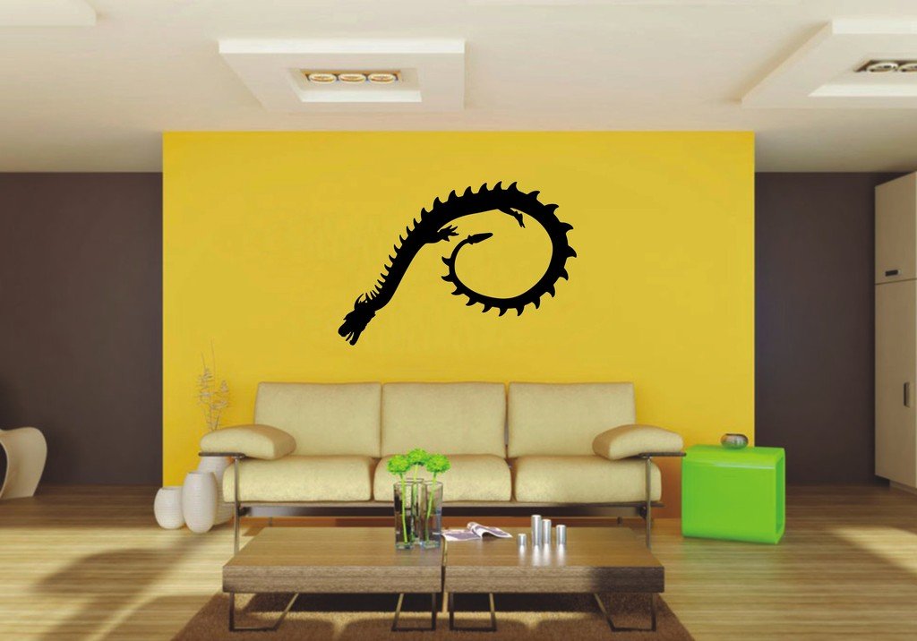 Picniva 22x15.13 Orient Dragon Style 10 Vinyl Wall Decal Fantasy Decor