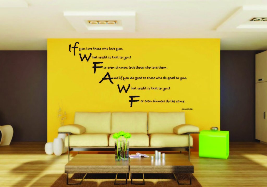 Picniva Jesus Christ If You Love Scripture Removable Vinyl Wall Decal