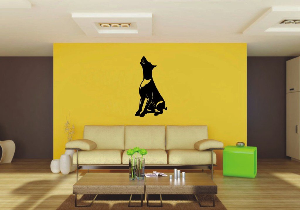 Picniva 22x41.1 Doberman Style 2 Vinyl Wall Decal Dog Breed