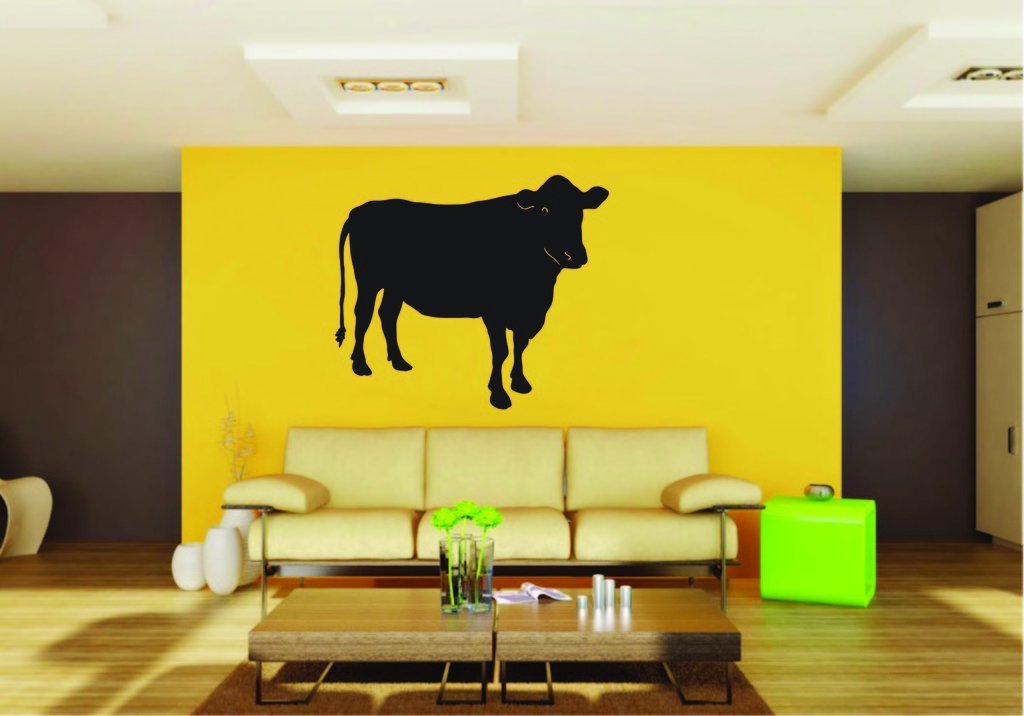 Picniva Cattle Sty9 Vinyl Wall Decal, Approx 22 x 15.4 in, Removable