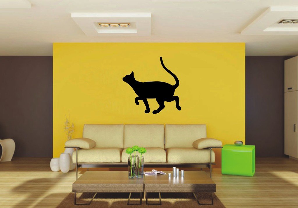 Picniva 22x21.65 Devon rex Style 12 Vinyl Wall Decal Cat Breed