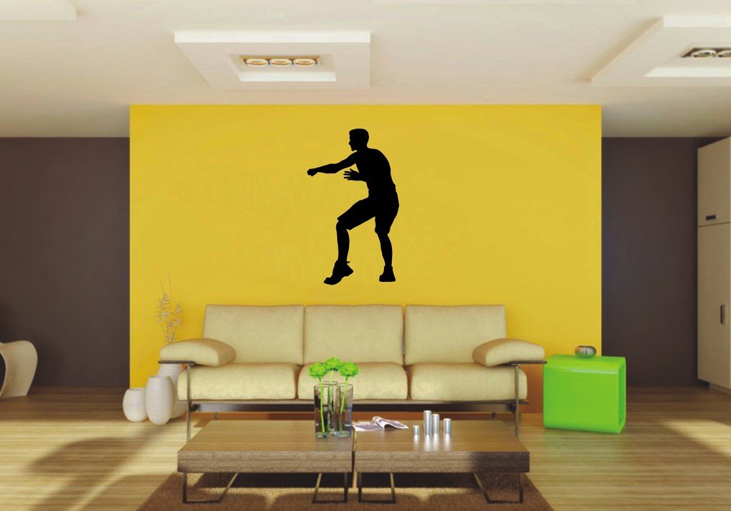 Picniva Fighting Style 1 Wall Decal Figure Silhouette Decor