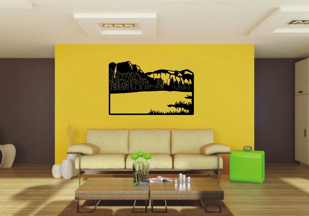 Picniva 22x13.91 Scenery Style 1 Vinyl Wall Decal Nature