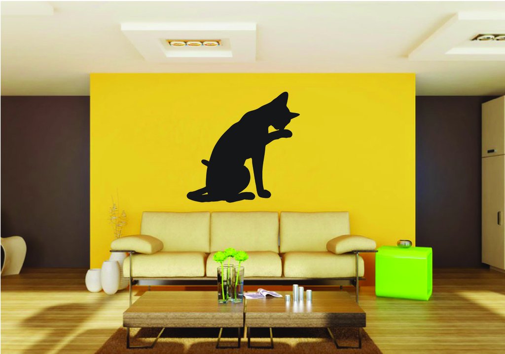Picniva Siamese Cat Style 1 Removable Vinyl Wall Decal