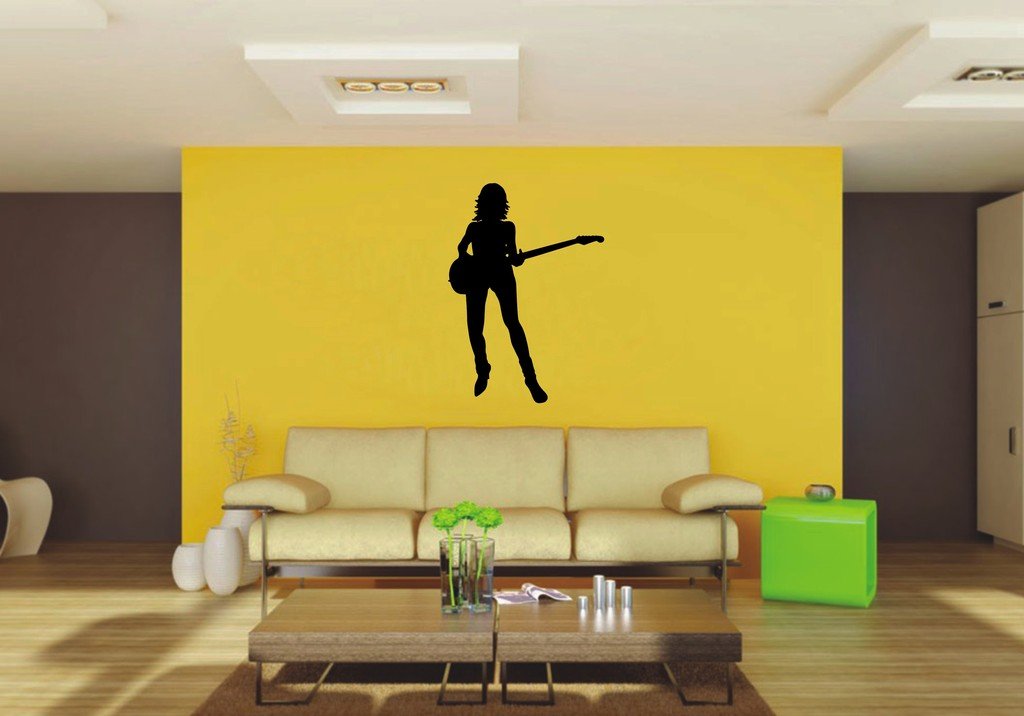 Picniva 22x31.05 Guitar Style 9 Vinyl Wall Decal Music Decor