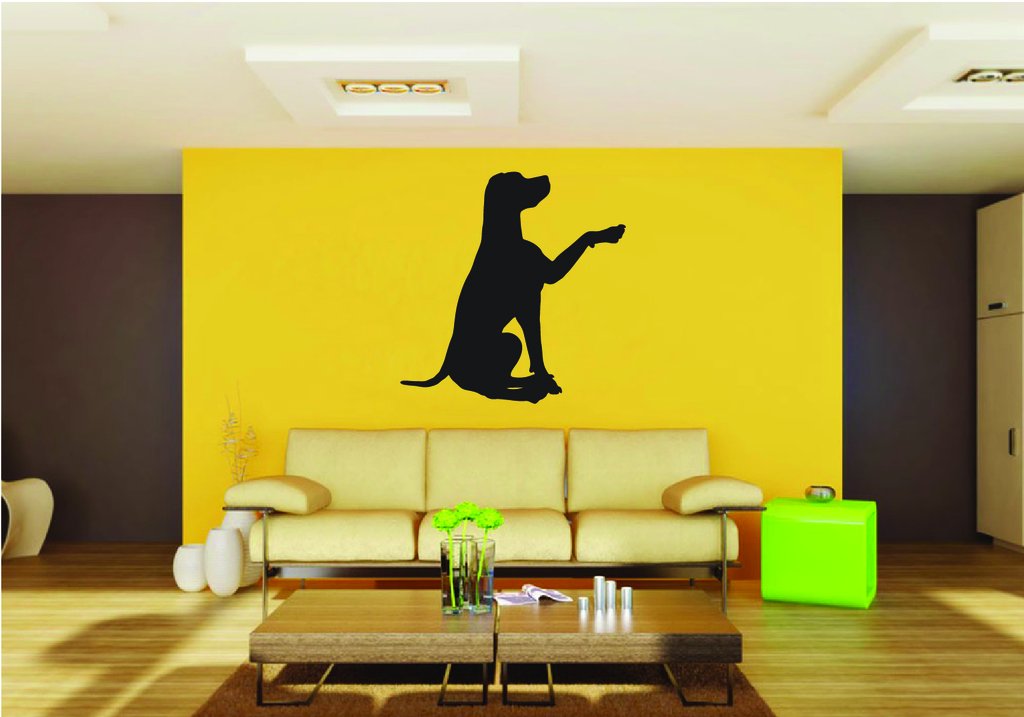 Picniva Hound Dog Style 10 Removable Vinyl Wall Decal