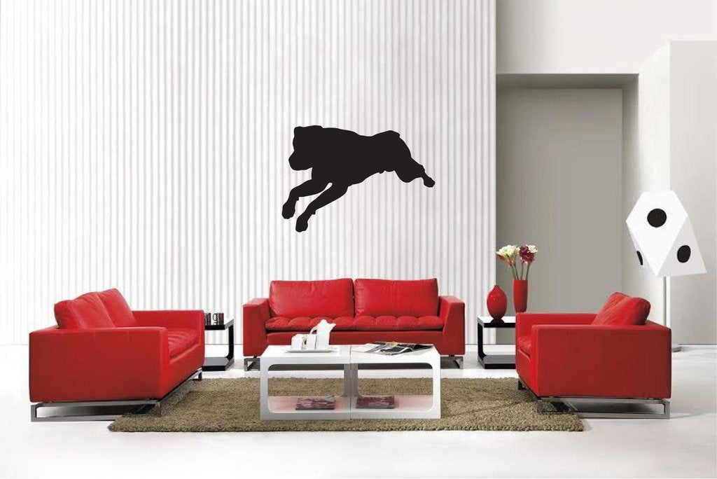 Picniva Matte Black Rottweiler Style 15a Vinyl Wall Decal Pet Dog Decor