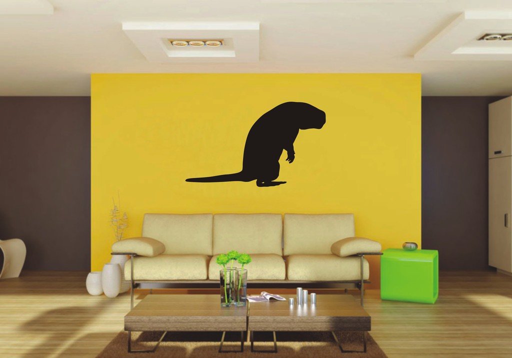 Picniva Beaver Sty8 Vinyl Wall Decal, Approx 22 x 13.35 in, Removable